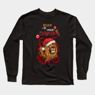 Lion face christmas humor sweater Long Sleeve T-Shirt